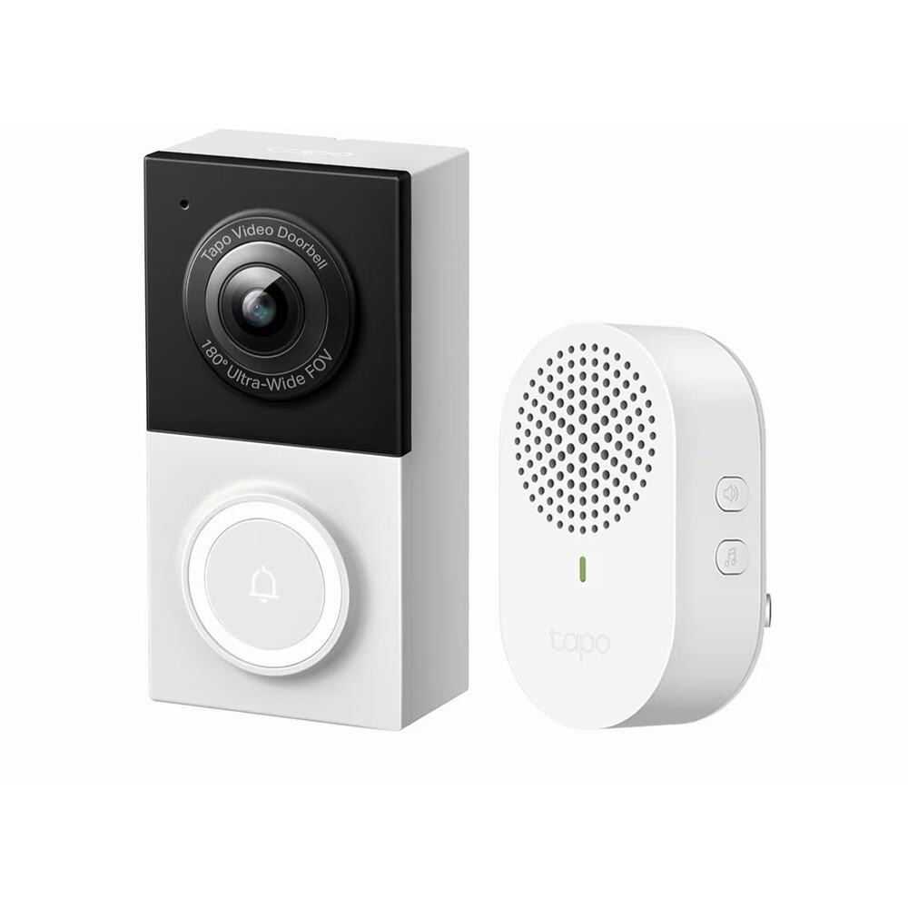 Tapo 2K Wired Smart Video Doorbell - 180 Ultra-Wide Field of View, Person